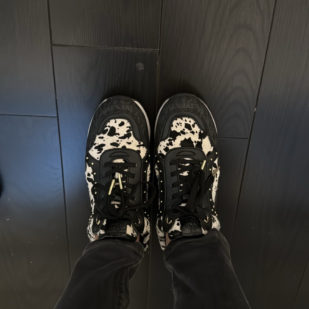 Michael Kors trainer sneakers with calf hair - Picture 3 of 5